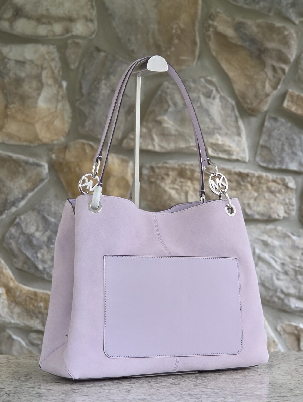 Michael Kors Christina Large Purple Shoulder Bag - Picture 3 of 10